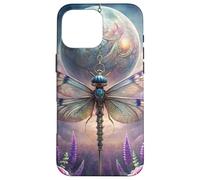 Celestial Dragonfly Moon Fantasy Garden Gothic Floral Look Carcasa para iPhone 16 Pro MAX