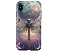 Celestial Dragonfly Moon Fantasy Garden Gothic Floral Look Carcasa para iPhone XS MAX