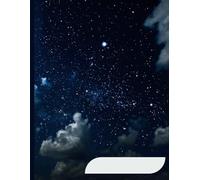 Celestial Dreams Composition: 8.5 x 11 Inch College Ruled Notebook with a Stunning Night Sky Design