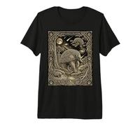 Celestial Echidna Tarot Cartas Astronomía Camiseta Premium