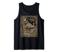 Celestial Emu Totem Tarot Cartas Astronomía Camiseta sin Mangas