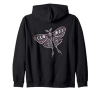 Celestial Fase Lunar Polilla Místico Oculto Boho Sudadera con Capucha