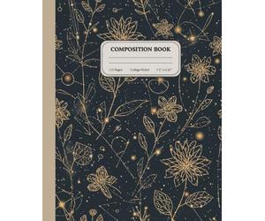 Celestial Flora Atlas Notebook | College Ruled Composition Journal | Cosmic Botanical Pattern Writing Notebook for Students & Creatives: A luminous ... for inspired thoughts and quiet imagination