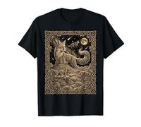 Celestial Fox Tarot Carta Constelación Desierto Luna Astronomía Camiseta