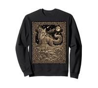 Celestial Fox Tarot Carta Constelación Desierto Luna Astronomía Sudadera