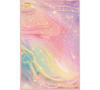 Celestial Glow Journal - 6x9” Pastel Galaxy Notebook for Dreamers: 150 Lined Pages | Soft Matte Cover with Rainbow Glitter Marble Design | Ideal for Journaling, Manifestation, Notes & More