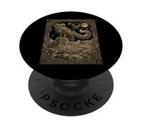 Celestial Golden Eagle Tarot Cartas Constelación Desierto Astro PopSockets PopGrip Adhesivo