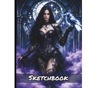 Celestial Goth Fantasy Sketchbook: Gothic Themed Personal Artist Book for Drawing Sketching Doodling | Kids Teens Adults