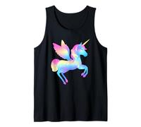 Celestial Grace Enchanted Purple Pink, Blue Cute Unicorn Camiseta sin Mangas