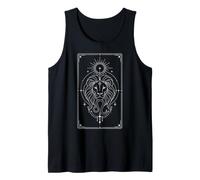 Celestial Leo Zodiac Tarot Carta Astrología Mística Boho Camiseta sin Mangas