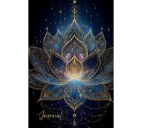 Celestial Lotus Glow Journal: A Beautiful Notebook Featuring a Glowing Patterned Lotus Flower with Stars and Glitter - Perfect for Mindfulness, Writing, and Spiritual Reflection