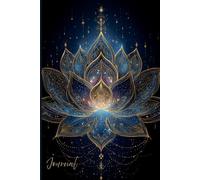Celestial Lotus Glow Journal: A Beautiful Notebook Featuring a Glowing Patterned Lotus Flower with Stars and Glitter - Perfect for Mindfulness, Writing, and Spiritual Reflection
