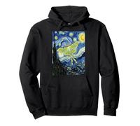 Celestial Luna Polilla Van Gogh Noche Estrellada Arte Sudadera con Capucha