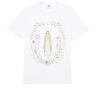 Celestial Mariano Floral Oración Fe Noche Cielo Aura Comfort Colors Adult Heavyweight T-Shirt