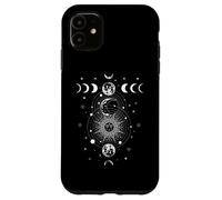 Celestial Moon Phase All Seeing Eye Crystals Stars Vintage Carcasa para iPhone 11