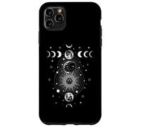 Celestial Moon Phase All Seeing Eye Crystals Stars Vintage Carcasa para iPhone 11 Pro Max