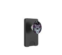 Celestial Moth and Floral Design Arte de Polilla Celestial PopSockets PopWallet para MagSafe