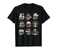 Celestial Mushroom Cottage Core Moon Goddess Camiseta