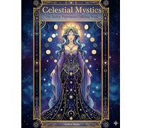 Celestial Mystics - 12 Zodiac Priestesses Adult Coloring Book (Printable PDF)