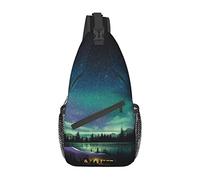 Celestial Night Sky Mallard Ducks Bolso Cruzado en el Pecho diagonalmente Sling Mochila Viaje Senderismo Mochila Bandolera para Mujeres y Hombres
