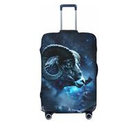 Celestial Ram Night Sky Fundas de equipaje de viaje - Fundas elásticas para maletas protectoras para equipaje de 18 a 32 pulgadas, Negro -, G