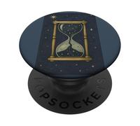 Celestial Sands Reloj de Arena Cosmic Time Flow Starry PopSockets PopGrip Adhesivo