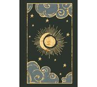 Celestial Sky Moon & Sun Journal: Lined Notebook 6x9 • Dark Green Cover • 120 Cream Pages • Soft Matte • Mystical Gold Celestial Design