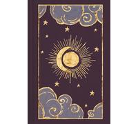 Celestial Sky Moon & Sun Journal: Lined Notebook 6x9 • Dark Purple Cover • 120 Cream Pages • Soft Matte • Mystical Gold Celestial Design