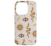 Celestial Snake Mystical Serpent Dark Academia Pattern Carcasa para iPhone 14 Pro