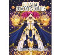 Celestial Sorceress Queens: A Fantasy Coloring Book Featuring Thick and Curvy Anime Star Guardians, Moon Priestesses, Angelic Mages, and Divine Celestial Spellcasters for Adults (Thick & Curvy)