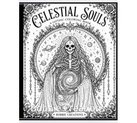 Celestial Souls: Gothic Skeleton Coloring Book for Adults