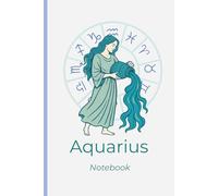 Celestial Spirit: Blank Lined Notebook for Eccentric Aquarius Energy | 6x9 Astrology Journal for Quirky Women, Teens & Men for School, Office, Manifesting, Gratitude or Daily Notes
