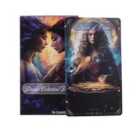 Celestial Tarot Card, Divine Tarot Deck, Oracle Card, Vibrant Tarot Cards, Fortune Telling Deck, Friends, Casual Tarot Board Game for Family Entertainment Gathering Deck