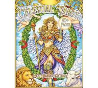 Celestial Tarot Left-Handed Edition: An Adult Coloring Book Inspired by Tarot Archetypes, Angelic Figures, and Celestial Fantasy Line Art (Tarot Art Coloring Series)