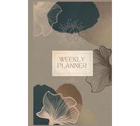 Celestial Weekly Planner, 6x9” Elegant Hardcover Journal with Daily Schedule, Notes & To-do List, 80 Pages, Moon & Stars Astrology-Inspired Organizer