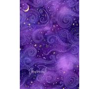 Celestial Whirl Journal: A Dreamy Notebook Featuring Swirls, Stars, Glitter, and a Glowing Moon on a Purple Background - Perfect for Journaling, Creative Writing, and Celestial Inspiration