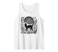 Celestial Witchy Black Cat Moon Magic Ocult Halloween Camiseta sin Mangas