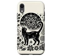 Celestial Witchy Black Cat Moon Magic Ocult Halloween Carcasa para iPhone XR