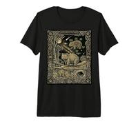 Celestial Wombat Tarot Cartas Astronomía Camiseta Premium