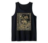 Celestial Wombat Tarot Cartas Astronomía Camiseta sin Mangas