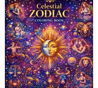 Celestial Zodiac: A Mystical Adult Coloring Book Featuring the 12 Zodiac Signs, Celestial Art, Constellations, Astrology-Inspired Illustrations, and Cosmic Designs for Relaxation and Stress Relie