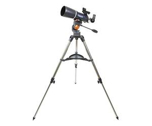 Celestron 21082 AstroMaster 80AZ Telescopio Refractor, Longitud de Tubo de 28 Pulgadas, relación Focal f/5, Azul/Negro