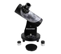 Celestron 22016 Firstscope Robert Reeves Signature Edition 76mm Tabletop Dobsonian Telescope, Includes 20mm and 4mm Eyepieces, f/3.95 Focal Ratio - Black