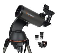 Celestron 22087 NexStar 90SLT Mak, Telescopio Maskutov, Cassegrain portátil computarizado, Soporte Horquilla liberación rápida, Bandeja Accesorios y Software de edición Starry Night, Gris