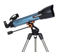Celestron Inspire - Telescopio astronómico (100 mm de apertura, 600 mm de distancia focal, f/6.5 de relación focal) color azul y negro