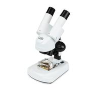 Celestron 44137 Labs S20; microscopio estéreo en ángulo, 20x aumentos, Blanco