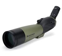 Celestron 52250 Ultima 20-60x80mm Telescopio Refractor Angular con óptica Multicapa, Tubo de Goma Impermeable y Funda de Transporte Blanda, Verde
