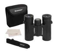 Celestron 71340 8 x 25 Outland X: prismáticos, negro | Prismáticos de rendimiento de bolsillo, aumento 8x, cuerpo blindado de goma, impermeable, prismas BaK-4, óptica multicapa