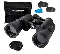 Celestron 72360 LandScout 10x50mm Water-Resistant Porro Prism Binoculars with Rubber Grip Surface, Coated Lens, K9 Optical Glass, Neck Strap and Soft Carry Case, Black