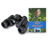 Celestron 73151 LandScout Kit inicial para aves de 7x35 mm resistente al agua - Prismáticos agarre caucho, lente revestida, cristal óptico K9, con guía de aves de Gran Bretaña y norte de Europa, negro
